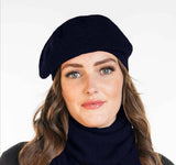 Zig Zag Pattern Possum Merino Beret