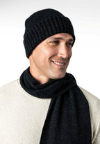 Moss Stitch Plated Possum Merino Scarf