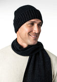 Moss Stitch Plated Possum Merino Scarf
