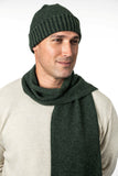 Moss Stitch Plated Possum Merino Scarf