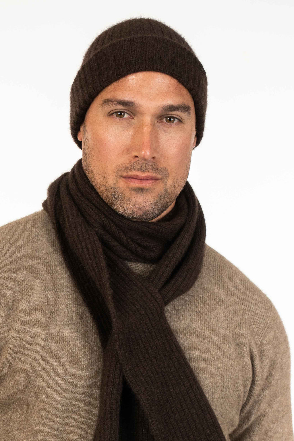 Lightweight Ribbed Possum Merino Beanie