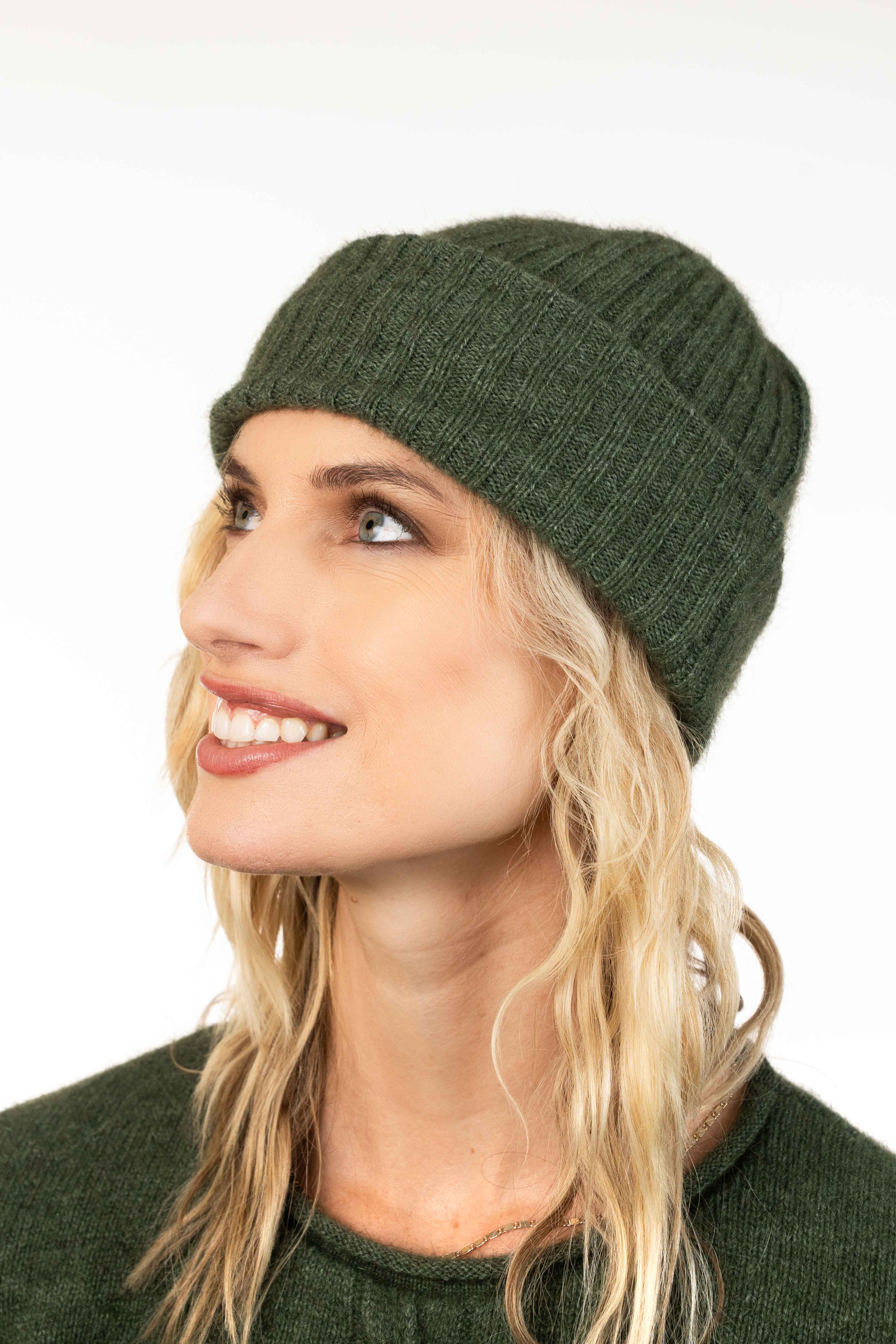 Lightweight Ribbed Possum Merino Beanie