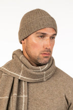Lightweight Ribbed Possum Merino Beanie
