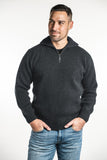 Zip Collar Possum Merino Men's Jumper