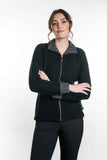 Possum Merino Two Tone Trim Jacket - Koru Knitwear