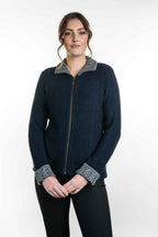 Two Tone Trim Possum Merino Jacket