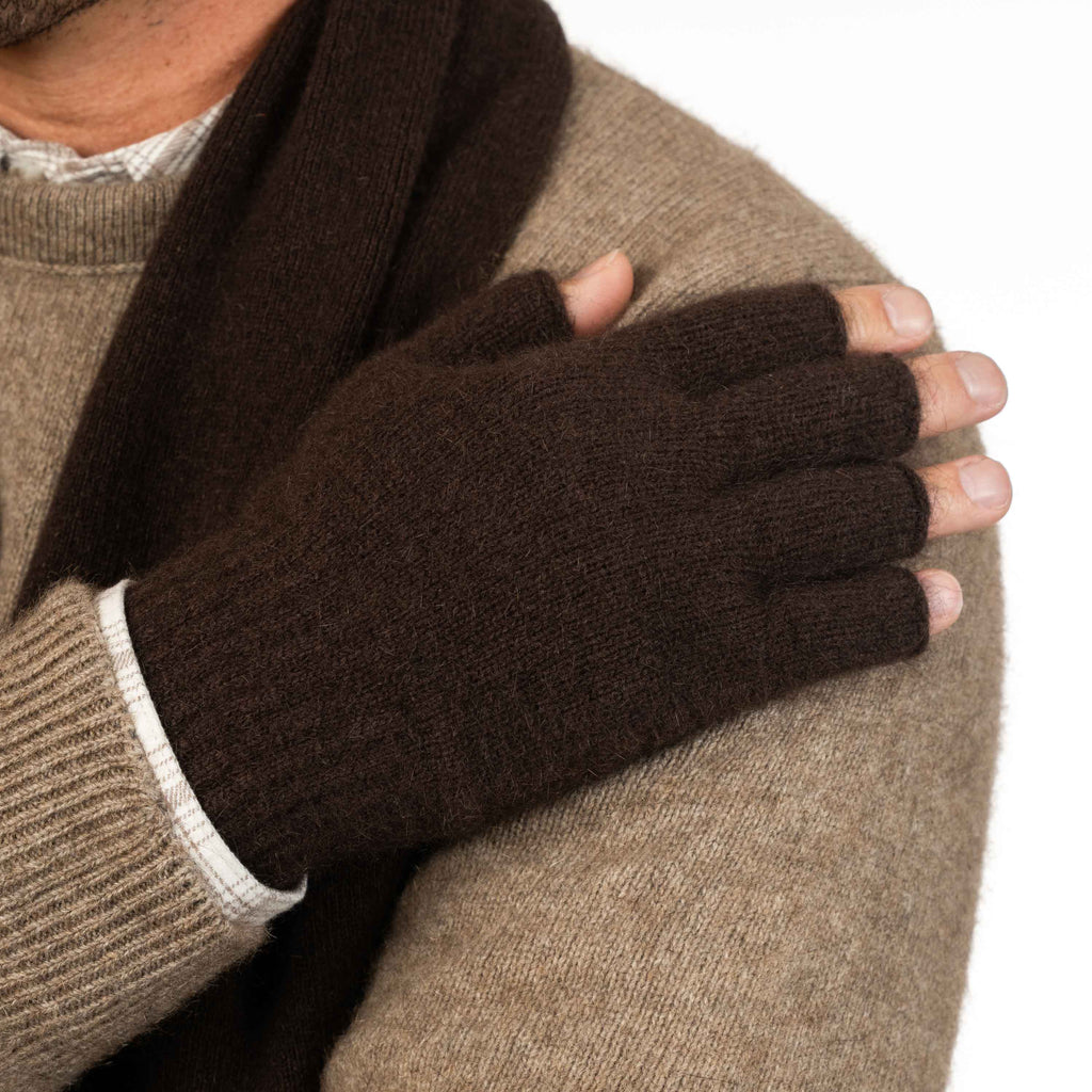 Fingerless Possum Merino Gloves