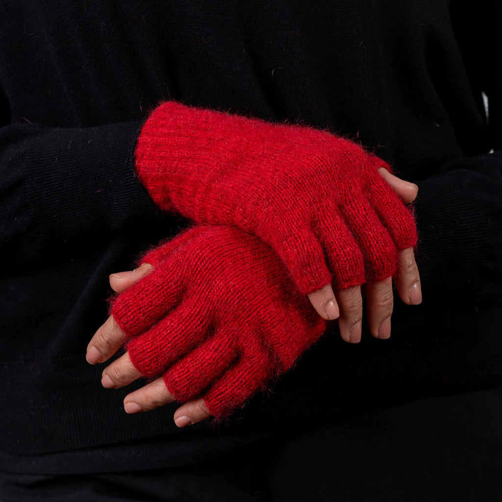 Fingerless Possum Merino Gloves