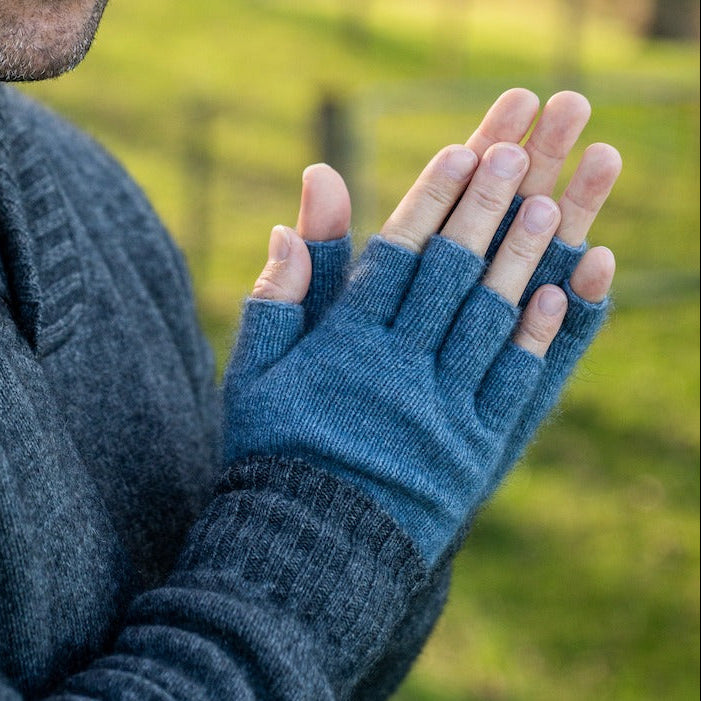 Fingerless Possum Merino Gloves