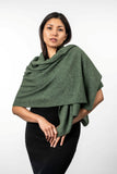 Lightweight Moss Stitch Possum Merino Wrap