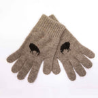 Kiwi Motif Possum Merino Gloves