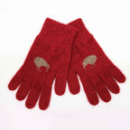 Kiwi Motif Possum Merino Gloves