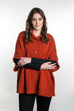 Possum Merino Cape with Pockets - Koru Knitwear