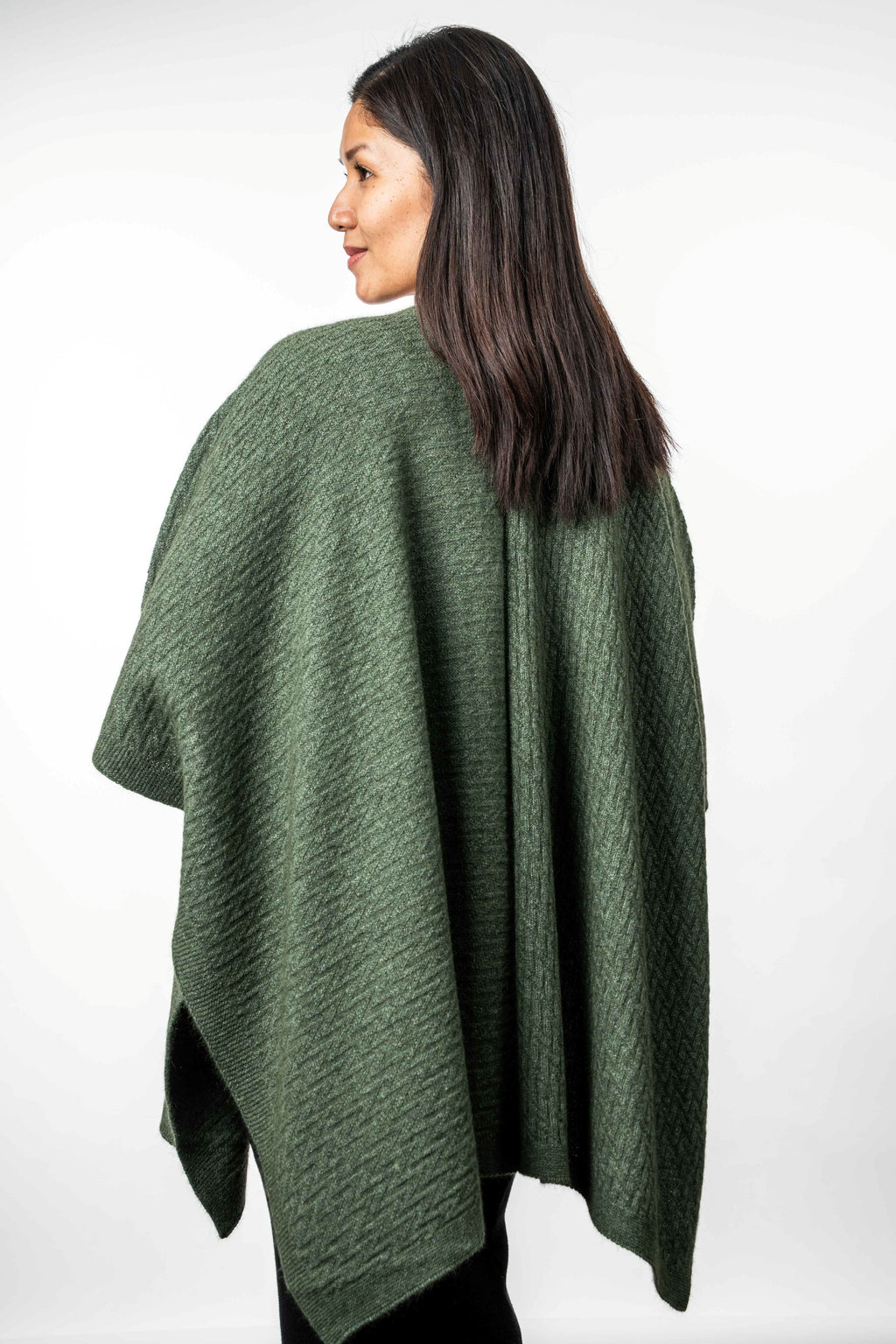 Zig Zag Textured Possum Merino Cape