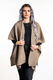 Possum Merino Zig Zag Textured Cape - Koru Knitwear