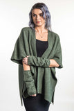 Possum Merino Zig Zag Textured Cape - Koru Knitwear