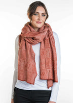 Jacquard Pattern Possum Merino Wrap
