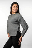 Split Hem Possum Merino Jumper