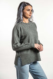 Possum Merino Split Hem Jumper - Koru Knitwear