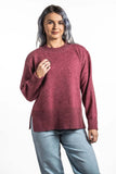 Possum Merino Split Hem Jumper - Koru Knitwear