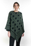 Possum Merino Diamond Poncho - Koru Knitwear