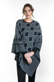 Possum Merino Diamond Poncho - Koru Knitwear