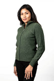 Cable Detail Possum Merino Jacket