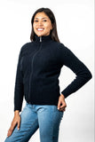 Cable Detail Possum Merino Jacket