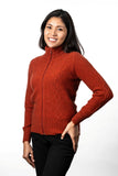 Cable Detail Possum Merino Jacket