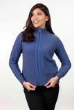Cable Detail Possum Merino Jacket