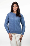 Diamond Cable Possum Merino Jumper