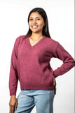 V Neck Possum Merino Jumper