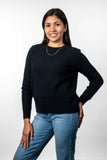 Moss Stitch Plated Possum Merino Jumper