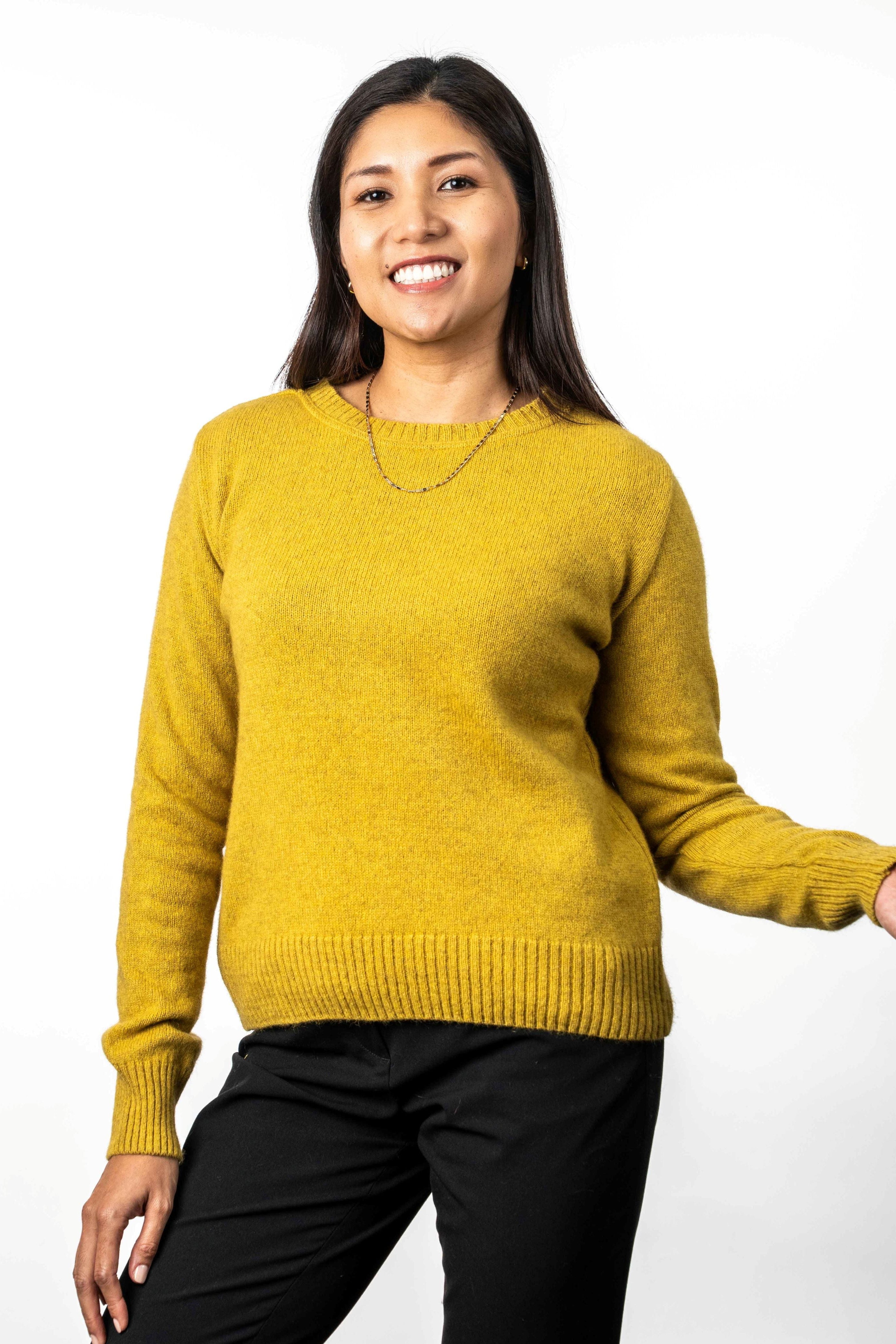 Crew Neck Possum Merino Jumper - Koru Knitwear Main image