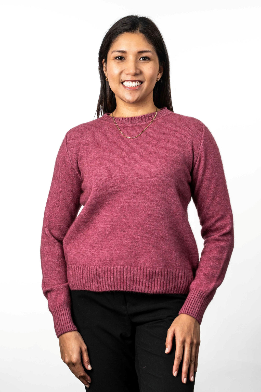 Crew Neck Possum Merino Jumper - Koru Knitwear