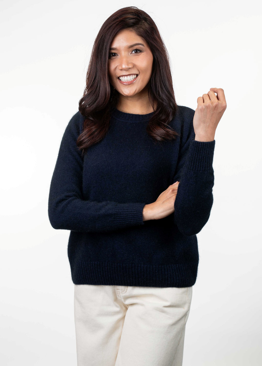 Crew Neck Possum Merino Jumper - Koru Knitwear
