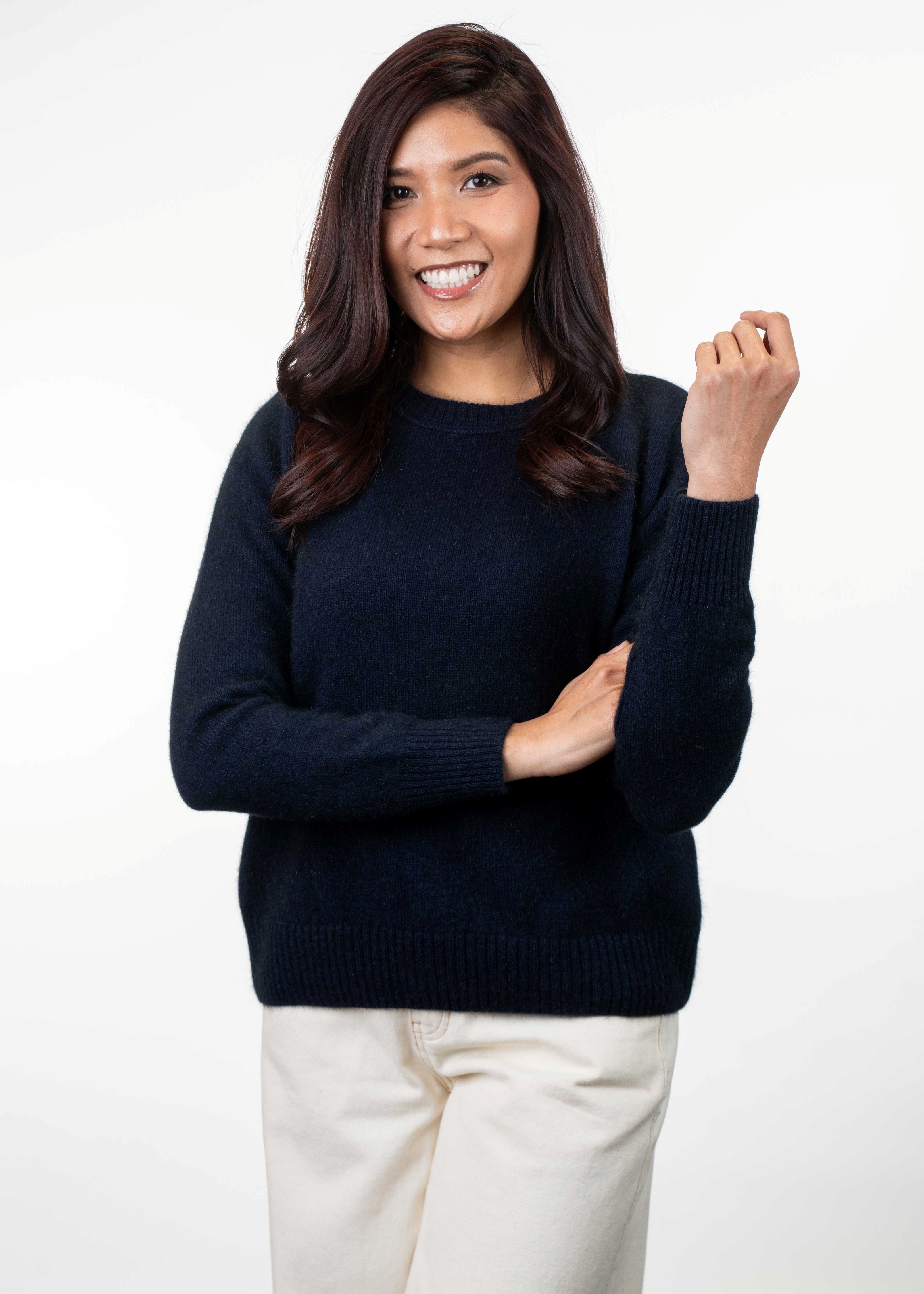 Crew Neck Possum Merino Jumper - Koru Knitwear