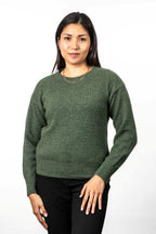 Crochet Knit Possum Merino Jumper