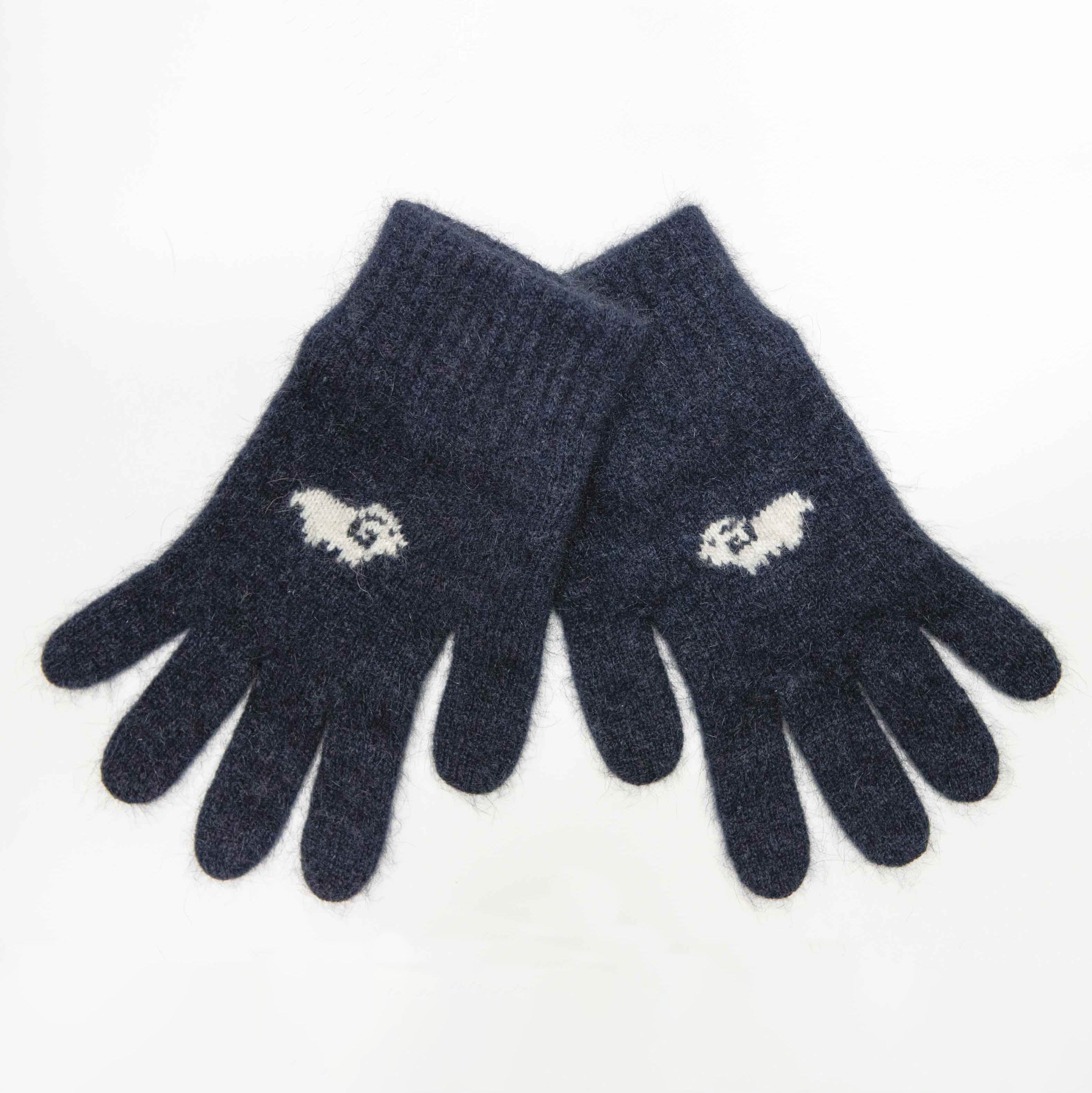 Sheep Motif Possum Merino Gloves Secondary image
