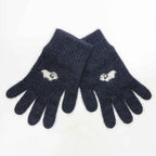 Sheep Motif Possum Merino Gloves