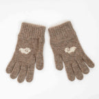 Sheep Motif Possum Merino Gloves