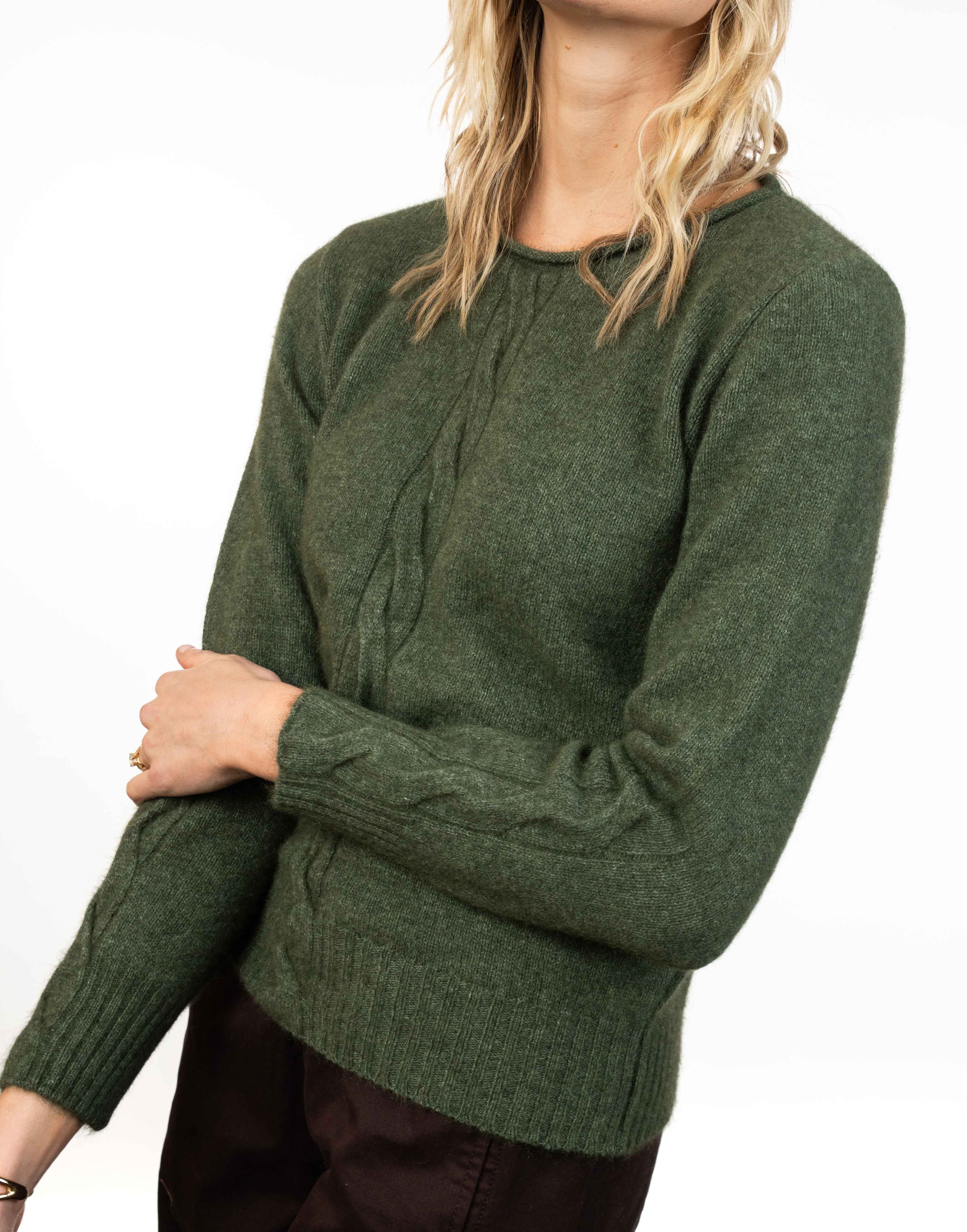Cable Possum Merino Jumper