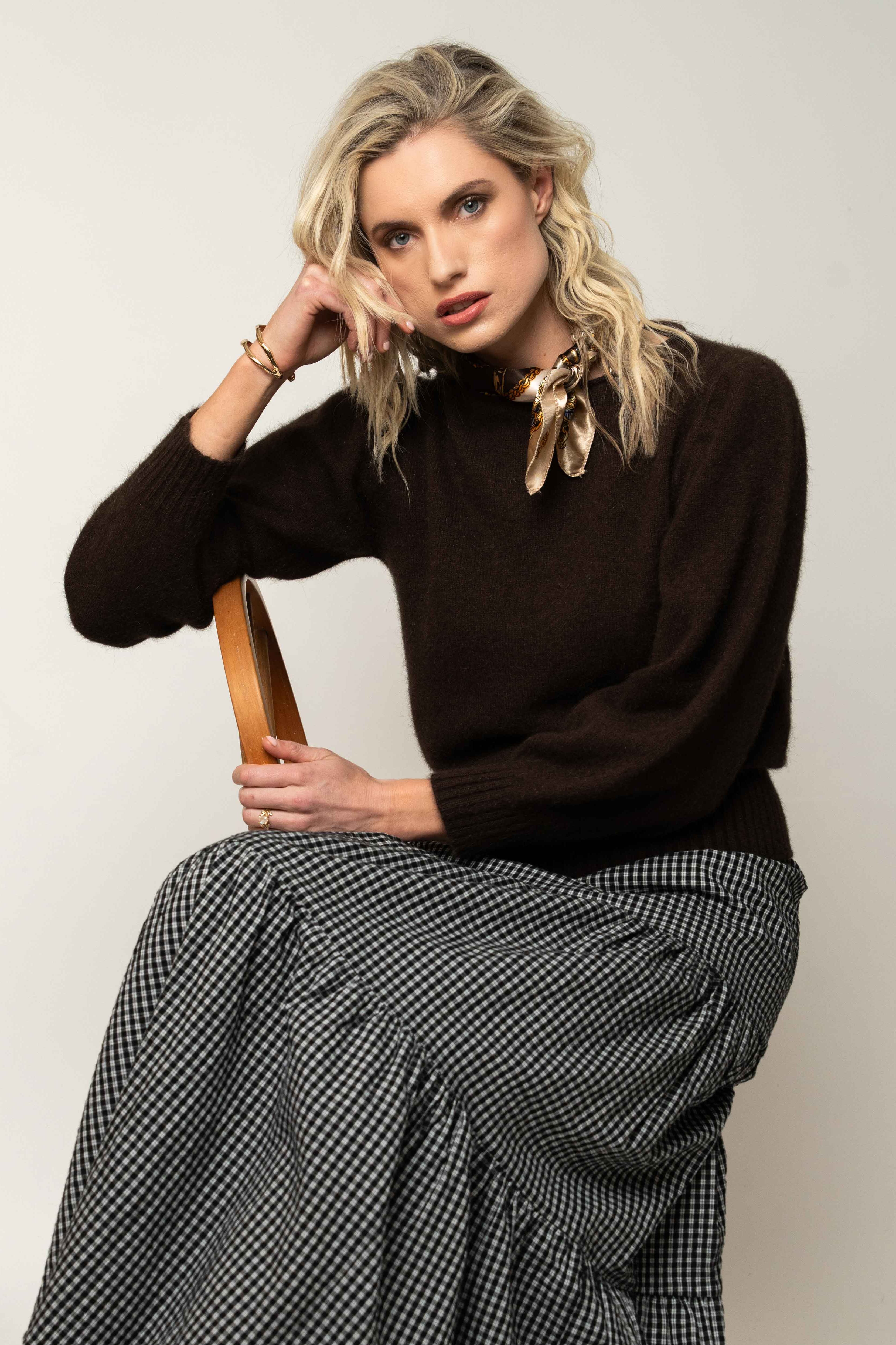 Boat Neck Possum Merino Jumper Main image