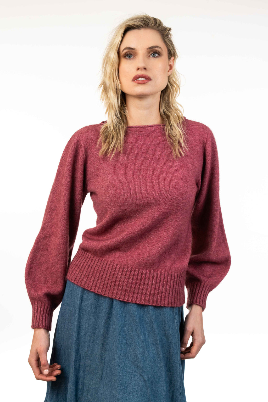 Boat Neck Possum Merino Jumper