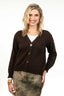 Classic V Neck Possum Merino Cardigan