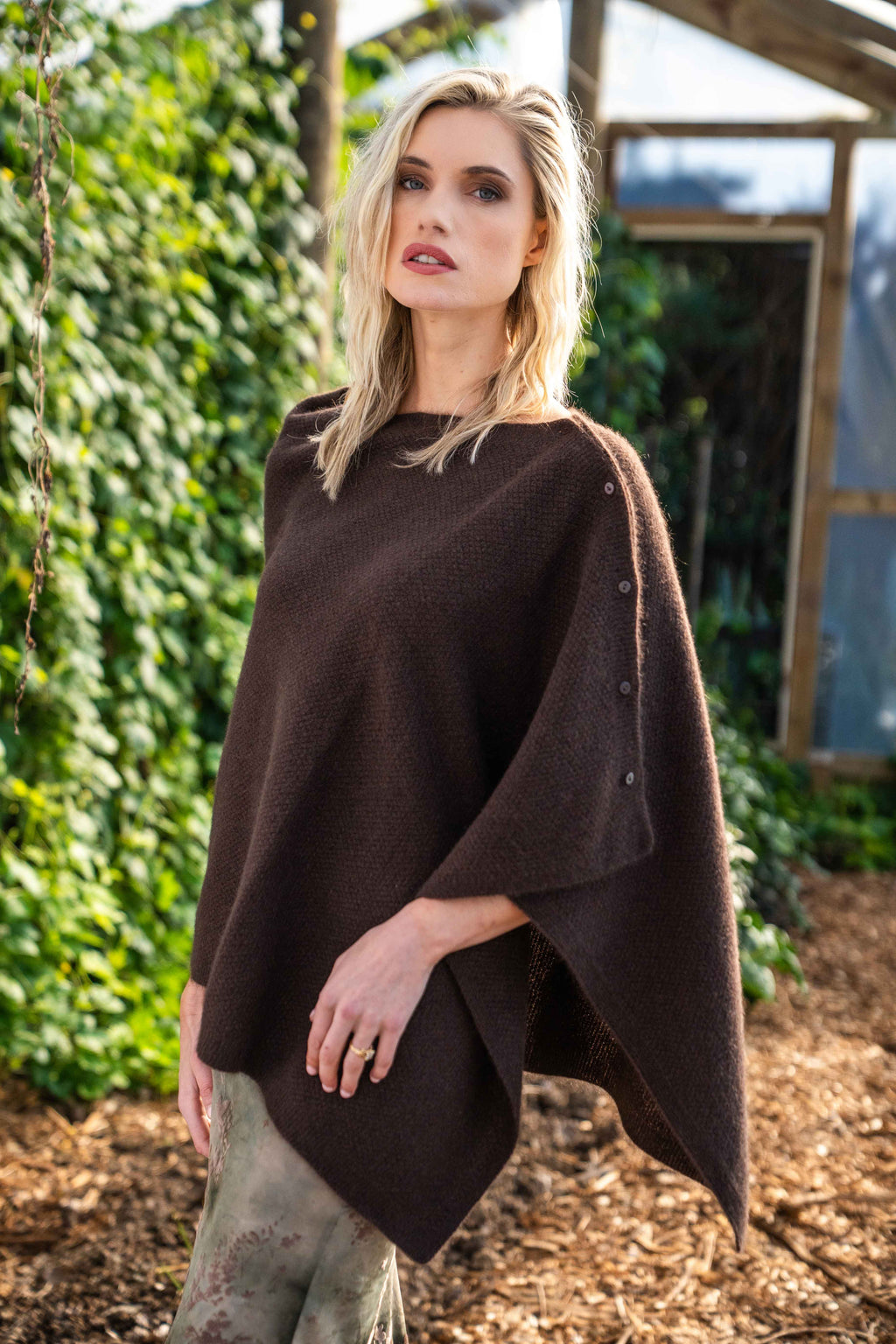 Double Moss Stitch Multi-Way Wrap