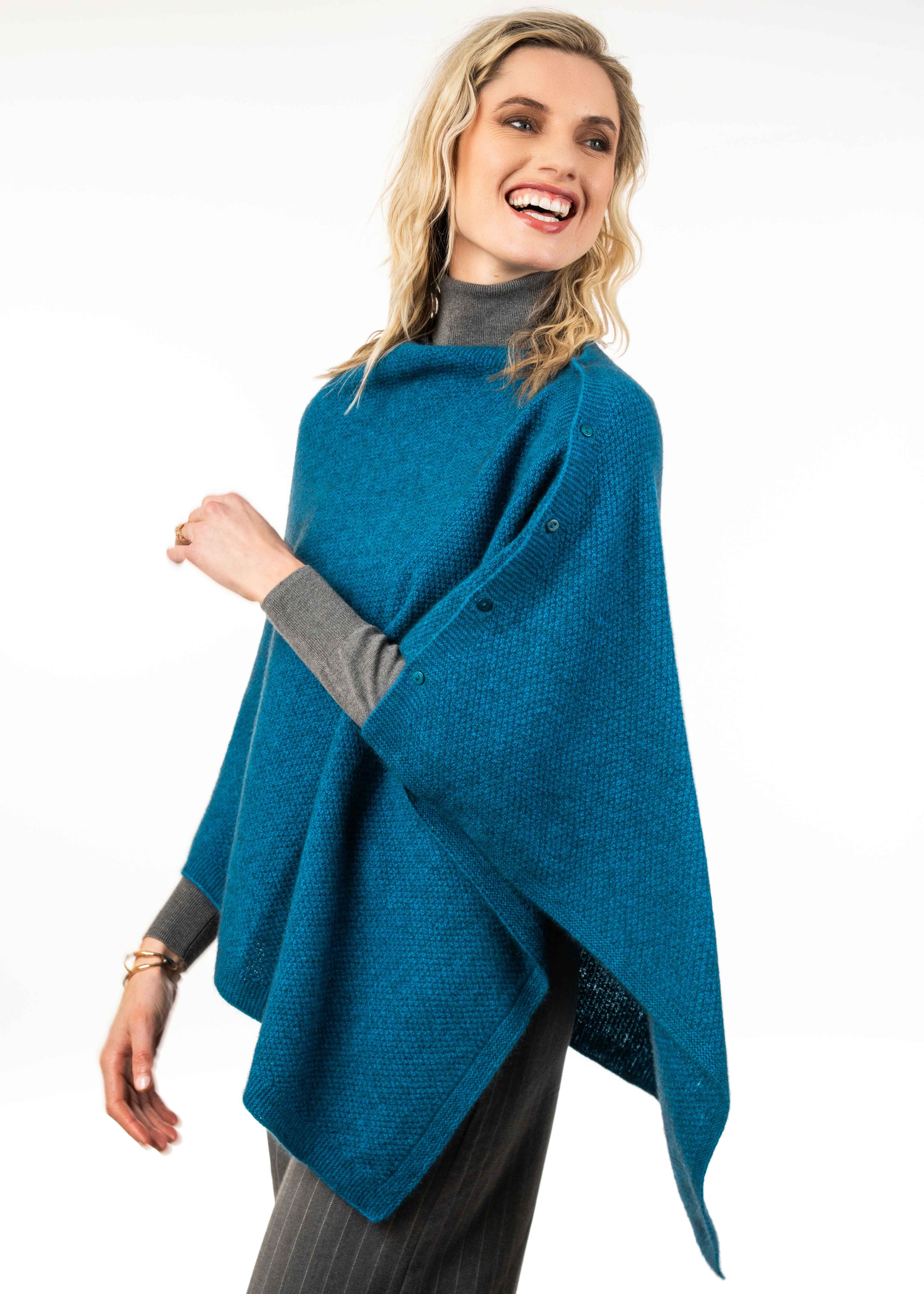 Double Moss Stitch Multi-Way Wrap