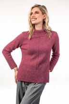Roll Neck Rib Possum Merino Jumper