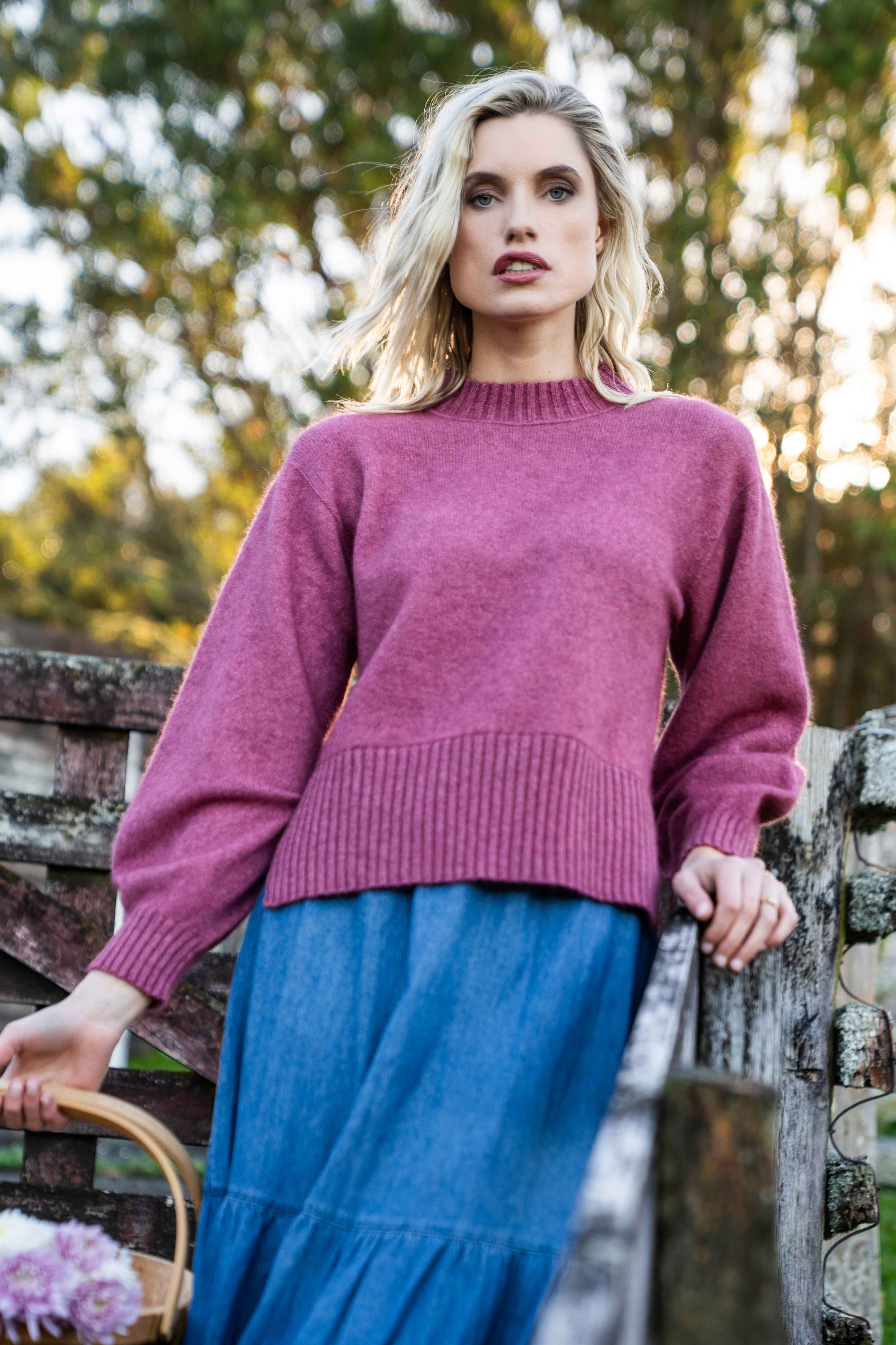 Split Hem Possum Merino Jumper