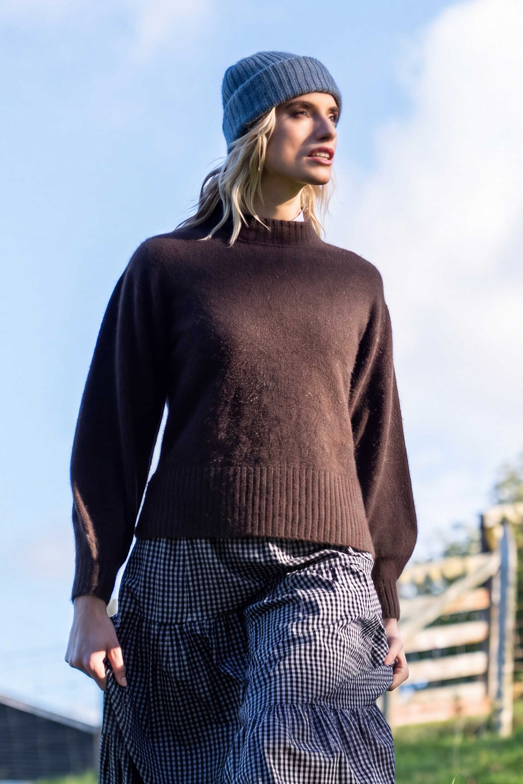 Split Hem Possum Merino Jumper